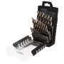 NEO TOOLS 55-090 25 vnt. HSS-CNC gręžtuvų rinkinys metalui, 124° kampu, Pro-Tec, 1.0–13.0 mm