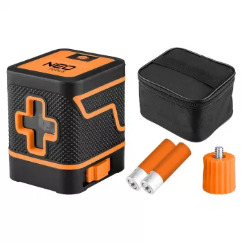 NEO TOOLS 75-146 kryžminio lazerio lygis 15 m žalia linija su dėklu