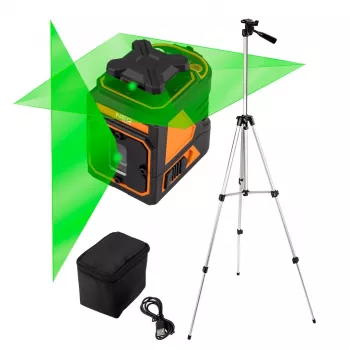NEO TOOLS 75-160 30m 5-Linijų Raudonas Lazerinis Nivelyras su 1,5m Trikojis ir Dėklu