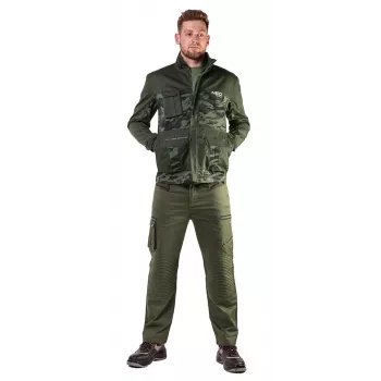 NEO TOOLS 81-211-M Softshell darbo striukė, pilka/juoda/žalia, M dydis, atspari vandeniui, neperpučiama, kvėpuojanti, su atšvaitais