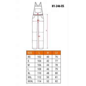 NEO Tools 81-246-XS darbo marškinėliai Graphite XS – 100% medvilnė, EN ISO 13688