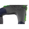 NEO TOOLS 81-247-XXL Profesionalios darbo kelnės su kelių apsaugų kišenėmis, pilkos/žalios, dydis XXL
