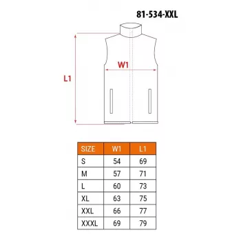 NEO TOOLS 81-534-XXL darbo kelnės, pilkos/juodos su oranžiniais akcentais, dydis XXL, 9 kišenės, sustiprinti keliai, atšvaitai