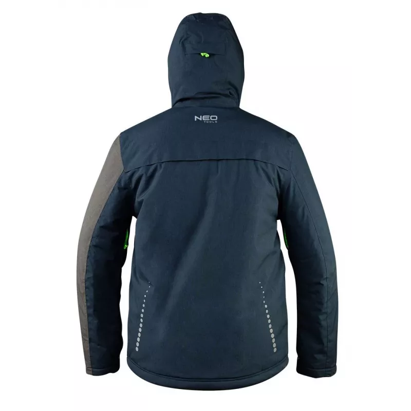 NEO Tools 81-571-S Darbo Striukė, Dydis S, Pilka/Juoda, 267 g/m², 7 Kišenės, EN ISO 13688