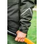 NEO Tools 81-573-XXL Softshell darbo striukė juoda/pilka su oranžiniais akcentais, atspari vandeniui, kvėpuojanti, su atsegamu gobtuvu, atšvaitais, unisex