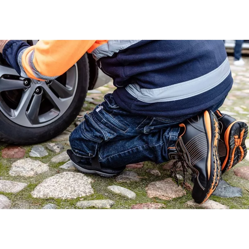 NEO Tools 82-105 S1P SRC žemi apsauginiai bateliai, 42 dydis, juodi/pilki