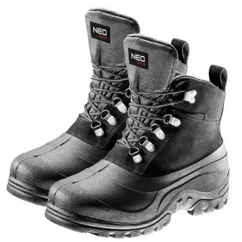 NEO TOOLS 82-131 Apsauginiai Batai S1P SRC, Plieninis Pirštas, 43 Dydis, Juoda/Pilka