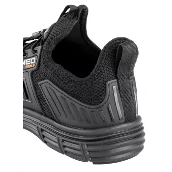 NEO tools 82-158-47 S1P SRC apsauginiai bateliai su plieniniu piršto gaubtu, 47 dydis, juoda/pilka