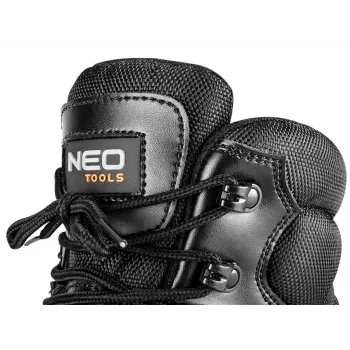 NEO Tools 82-175-45 S3 SRC aukštos kokybės odinė apsauginė avalynė, 45 dydis, juoda/pilka
