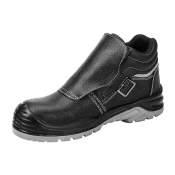 NEO Tools 82-181-41 S1P SRC plieninės nosies apsauginės avalynės, zomšinė oda, juoda/oranžinė, 41 dydis