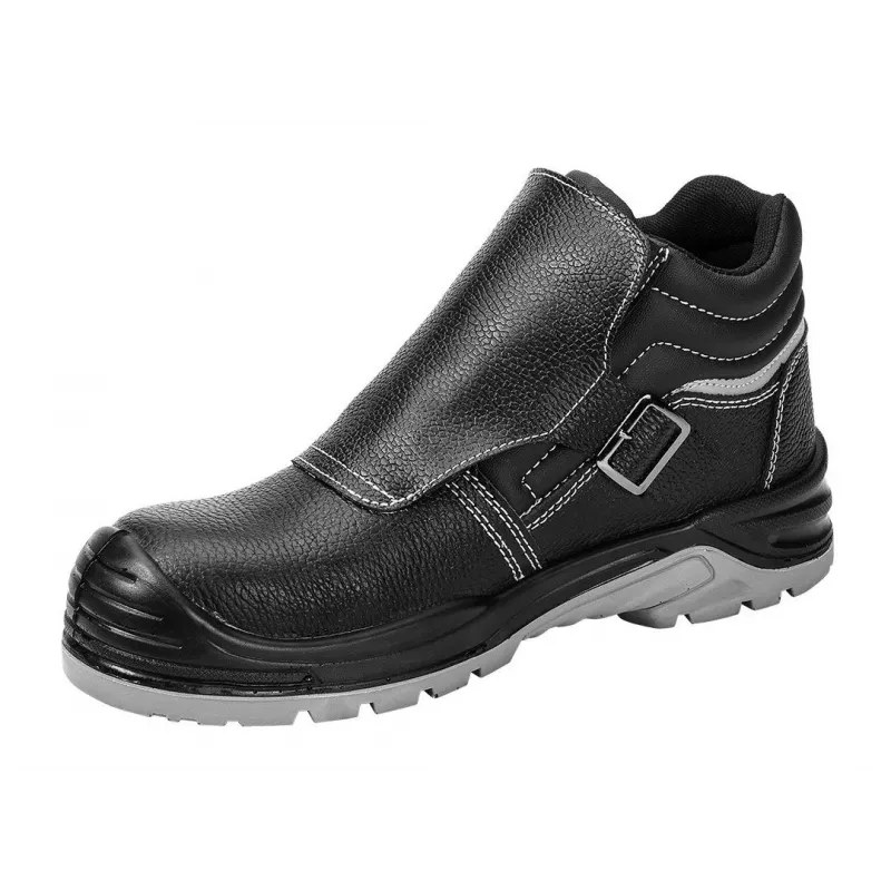 NEO Tools 82-181-41 S1P SRC plieninės nosies apsauginės avalynės, zomšinė oda, juoda/oranžinė, 41 dydis