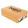NEO TOOLS 82-751-40 S1P SRC apsauginiai bateliai su plieniniu pirštu ir antipradūrimo padu, zomšinė oda, juoda/pilka, 40 dydis