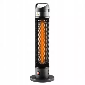 NEO TOOLS 90-035 elektrinis infraraudonųjų spindulių šildytuvas 1000 W juodos spalvos