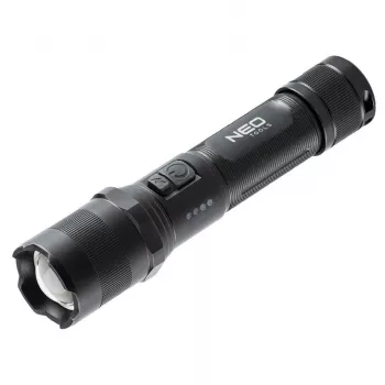 NEO TOOLS 99-035 COB LED įkraunamas priekinis žibintas su judesio jutikliu, 300 lm, IPX4, USB-C, reguliuojamas kampas, magnetinis pagrindas