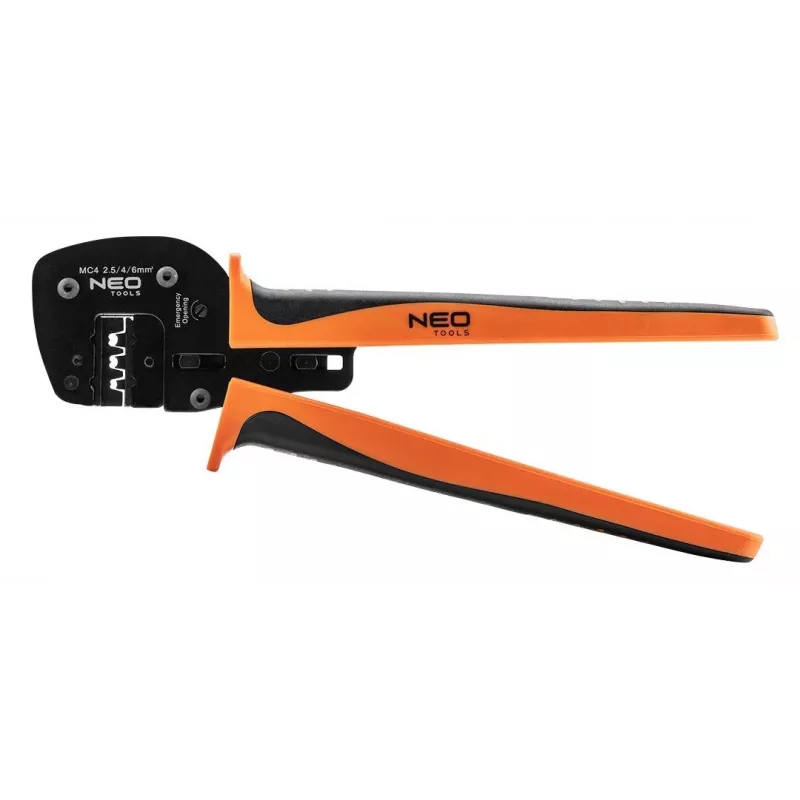 NEO TOOLS Fotovoltinės įrangos rinkinys (01-559) – 6 dalių MC4 krimpliavimo, nuėmimo ir pjovimo rinkinys su jungtimis ir dėklu