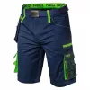 NEO TOOLS PREMIUM Vyriški medvilnės mišinio šortai su tampriu audiniu, XXXL, juodi