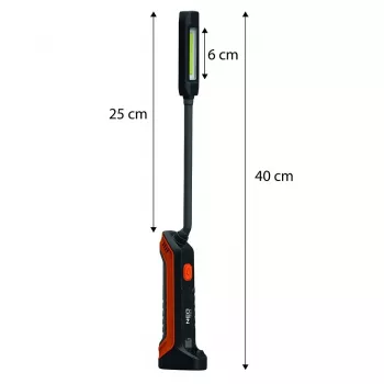 NEO TOOLS Įkraunama apžiūros lempa 400 lm COB + žibintuvėlis 99-102