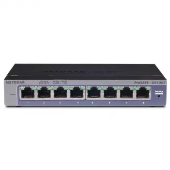 Netgear GS108E-400EUS 8-Port Gigabit Ethernet Plus Switch (Smart Managed Plus)