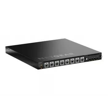 NETGEAR M4350-16M4V valdomas jungiklis – 16x 2.5G PoE++ prievadai, 4x 10G SFP+ išorinės jungtys, 480W PoE biudžetas, Layer 3