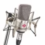 Neumann TLM 102 NI Studio Set – didelės diafragmos kondensatorinis mikrofonas su amortizatoriumi, nikelio spalvos