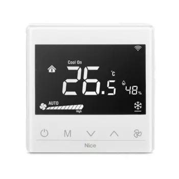 Nice Fan2-Control Smart Thermostat for Fan Coil Units, White