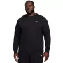 Nike Club Fleece vyriškas megztinis su apvalia iškirpte, juodos spalvos, 2XL