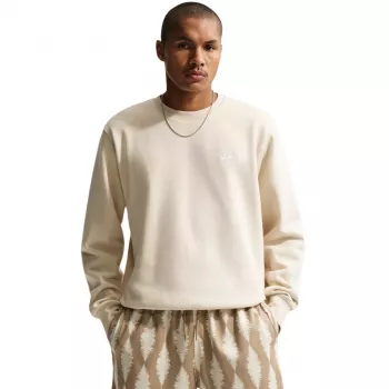 Nike Club Fleece vyriškas megztinis su apvalia iškirpte Cream FN3886-229 Dydis L