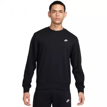Nike Club vyriškas flisinis megztinis su apykakle juodos spalvos (FN3888-010) L dydis
