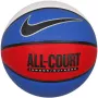 Nike Everyday All Court 8P krepšinio kamuolys, 7 dydis, mėlynas/baltas/raudonas