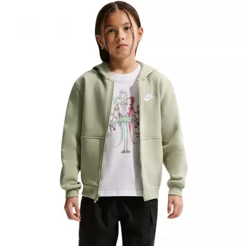 Nike Sportswear Club Fleece vaikiškas megztinis su apvalia iškirpte, šviesiai žalia, XL