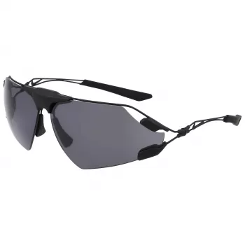 Nike Zeus Edge vyriški akiniai nuo saulės – matinė juoda/pilkas atspalvis, 76 mm lęšiai, UV400 apsauga