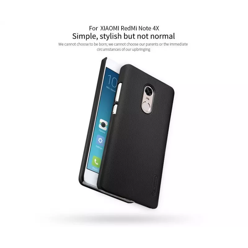 Nillkin Super Frosted Shield Case for Xiaomi Redmi Note 4 / Note 4X - Red
