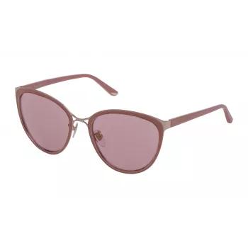NINA RICCI Moteriški Akiniai Nuo Saulės SNR11757F38X - Havana Acetato Rėmelis, Gradientiniai Rudi Stiklai, 57mm