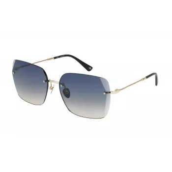 Nina Ricci moteriški akiniai nuo saulės SNR271V60300Y Butterfly Oversized Dark Brown Havana Gradient Brown 60mm