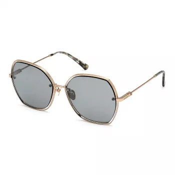 NINA RICCI Moteriški Saulės akiniai SNR304-598FEX Rudi/Auksiniai Drugelio/Katės akies
