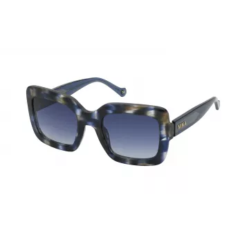 NINA RICCI Moteriški Akiniai Nuo Saulės SNR322530811 Havana Acetate Rudi Lęšiai 53/23/140 mm