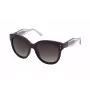 NINA RICCI Moteriški akiniai nuo saulės SNR3245501CK - Juodas acetato rėmelis, pilki polikarbonatiniai lęšiai, 55/18/140 mm