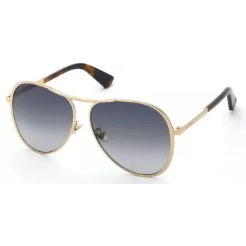 Nina Ricci moteriški akiniai nuo saulės SNR407-590300 - acetatinis rėmelis, UV400 apsauga, 59 mm lęšiai