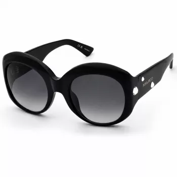 Moteriški NINA RICCI akiniai nuo saulės SNR440S570700 – Drugelio formos acetatinis rėmelis su gradientiniais pilkais lęšiais