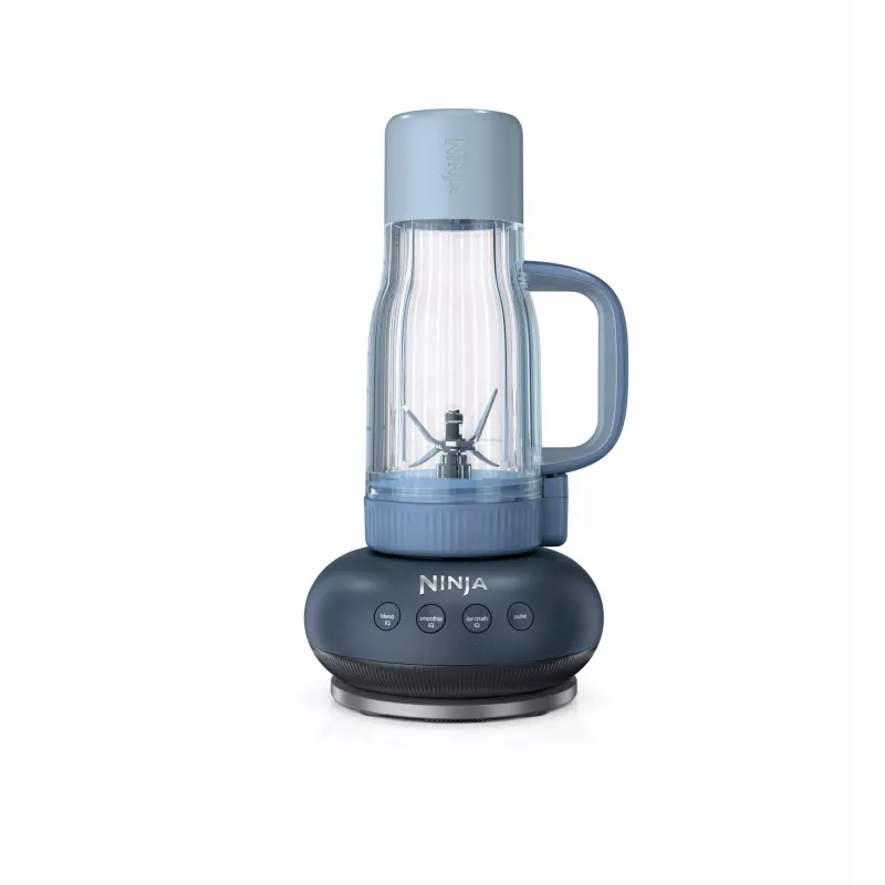 Ninja BlendBoss DB351EUCY 1200W stalo blenderis su 2,1 l ąsočiu ir 700 ml asmeniniu puodeliu, Cyberspace