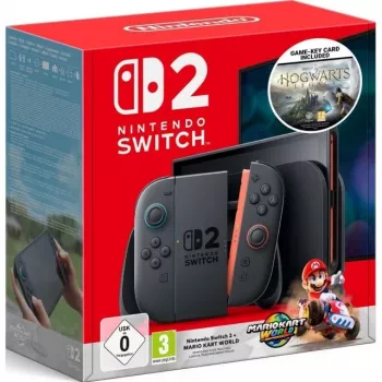 Nintendo Switch 2 OLED White Console + Super Mario Bros. Wonder + Hogwarts Legacy