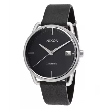 Nixon Time Teller vyriškas laikrodis A199-000-00 39mm juodas ciferblatas juoda nerūdijančio plieno apyrankė