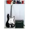 NN EG SET BK elektrinės gitaros pradžiamokslio rinkinys, juodas