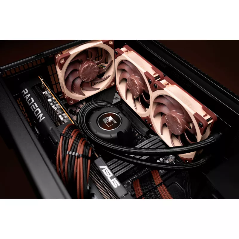 Noctua NL-LC1-24 Low-Profile CPU Air Cooler for AMD AM4 (Ryzen) - Black/Brown