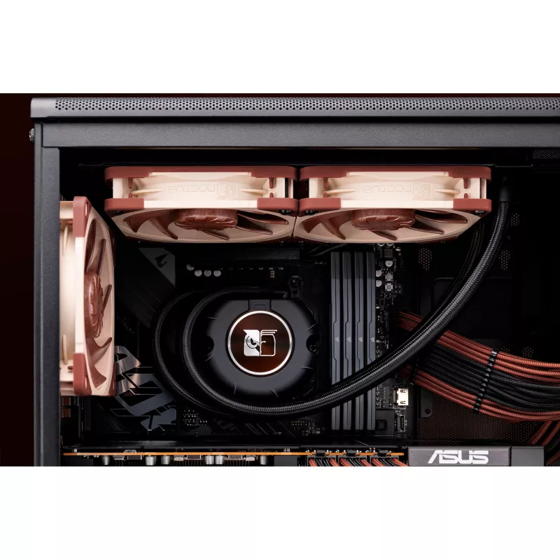 Noctua NL-LC1-24 Low-Profile CPU Air Cooler for AMD AM4 (Ryzen) - Black/Brown