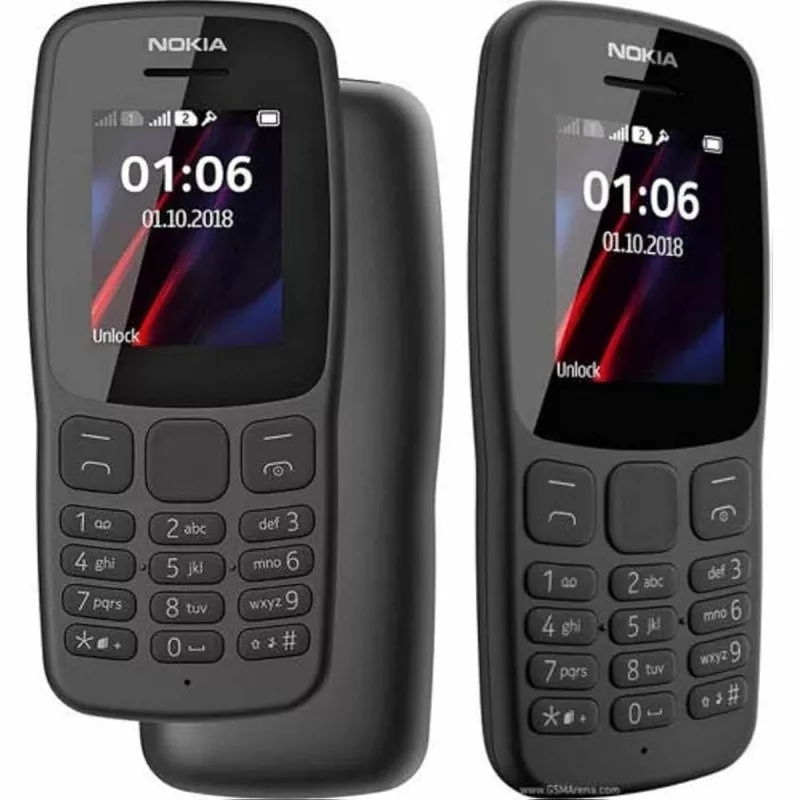 Nokia 106 TA-1114 Dual SIM 4MB juodas OEM
