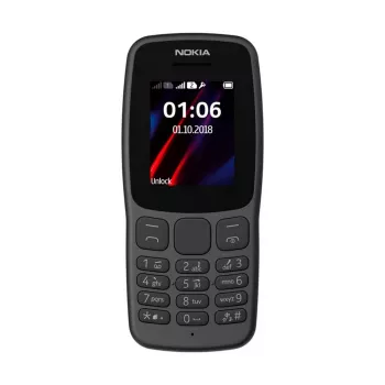 Nokia 106 TA-1114 Dual SIM 4MB juodas OEM