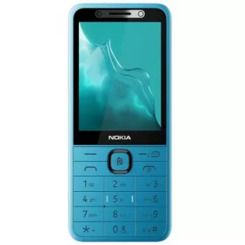 Nokia 235 4G (2026) mėlynas Dual-SIM mygtukinis telefonas su 2,8 colio ekranu, 2MP kamera, USB-C, Bluetooth 5.0, belaidžiu FM radiju, 1450mAh baterija
