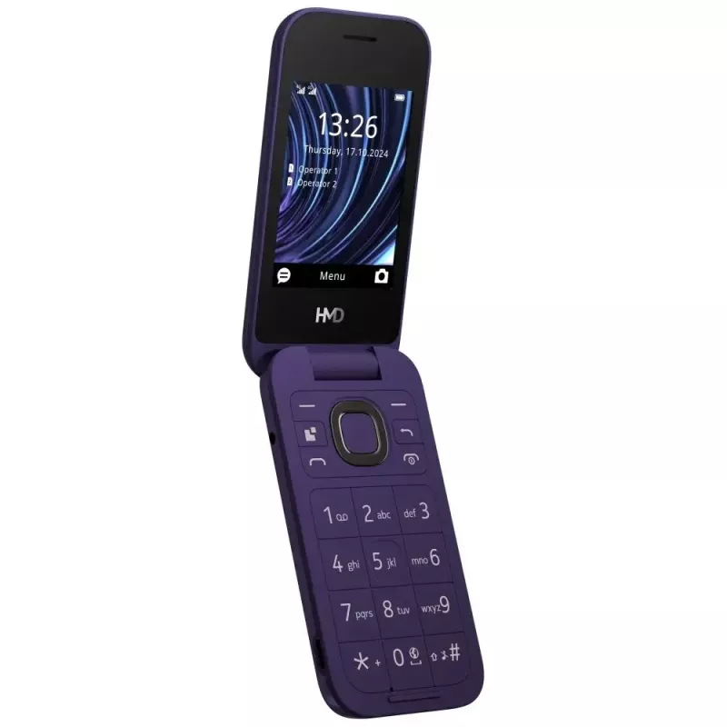 Nokia 2660 Flip TA-1711 DS Violetinė 4G senjorų telefonas