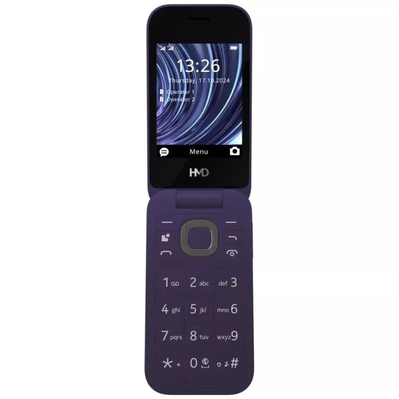 Nokia 2660 Flip TA-1711 DS Violetinė 4G senjorų telefonas
